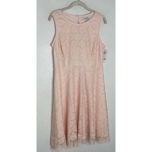 Kensie Floral Lace Skater A-Line Dress - Picture 3 of 7